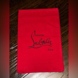👠 Christian Louboutin Iconic Red Signature Dust Bag